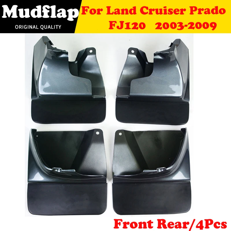 Molded Mud Flaps For Toyota Land Cruiser Prado FJ120 120 2003 2009 Splash Guards Mudguards Front or Rear