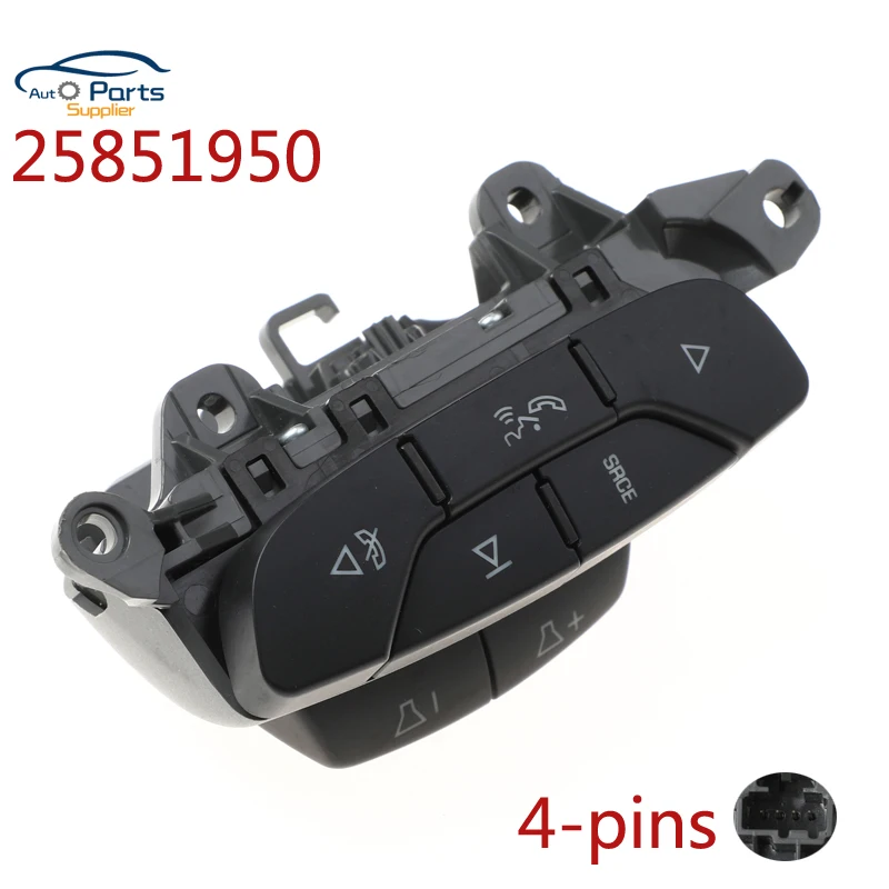 New 25857506 25851950 Cruise Switch Steering Wheel Switch the Volume Button Switch Bluetooth for Buick Lucerne 2009