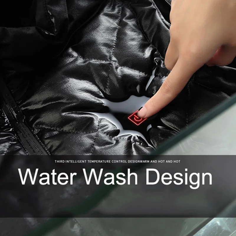 Youpin Supield Smart Heating Down Jacket USB Infrared Electric Heating Goose Down Coat Hoodied Parka Thermal Winter Warm Jacket