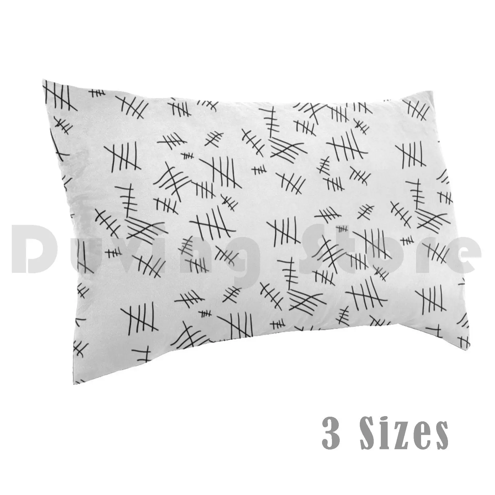 Tally Marks Pillow Case DIY 50*70 Tally Marks Tally Silence