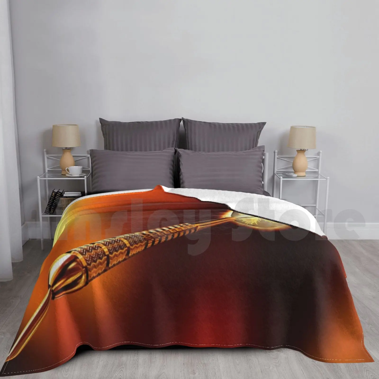 Flaming Dart Blanket For Sofa Bed Travel Fire Wildfire Disaster Hazard Flame Fireball Blaze Bonfire Inferno