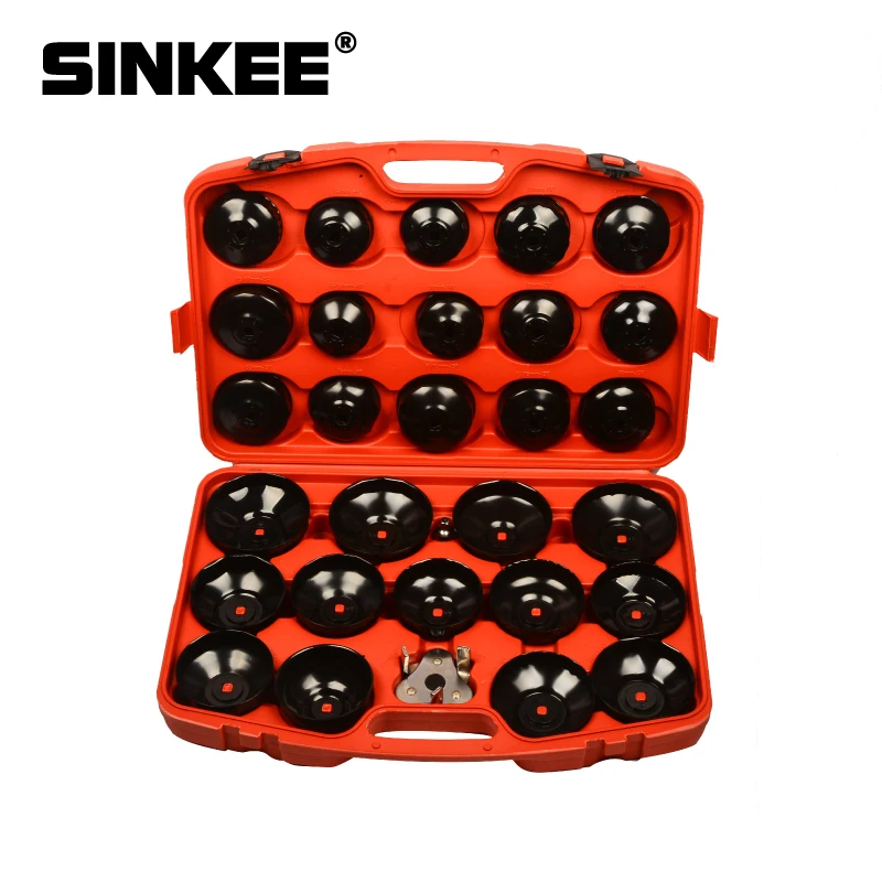 

30pc Oil Filter Removal Wrench Caps Fluted Cups Socket Remover Automotive Universal Auto Car Tool Kit For Ford BMW AUDI SK1506