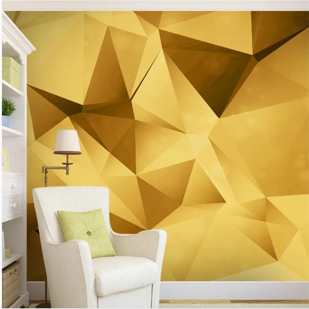 

Modern minimalist golden wallpapers solid geometric wallpapers wall TV background wall modern wallpaper for living room