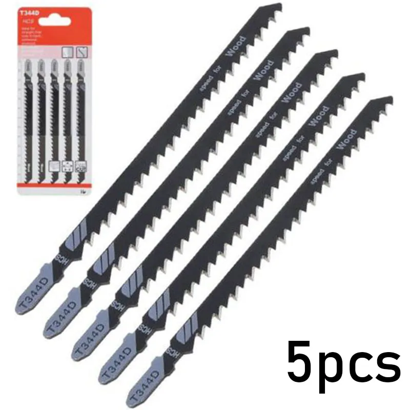 5 PACK Stichsägeblatt-Schneidwerkzeug für Holzplatten, extra lang, 6T T344D TOP, 152 mm, Holzbearbeitungswerkzeug für schnelles, gerades Schneiden