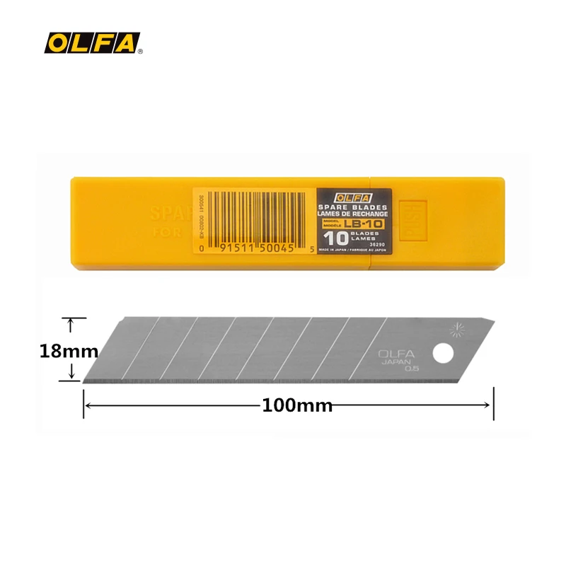 Origin Japan OLFA art blade LB-10 large blade large blade 18mm wide 10 pieces