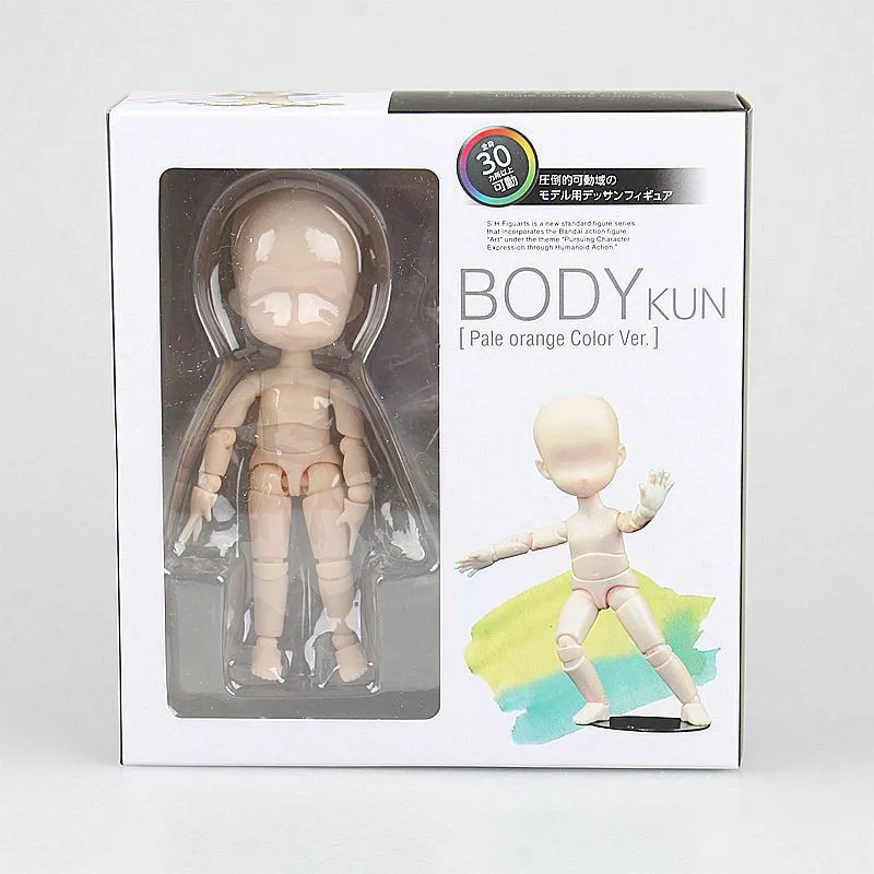 He She BODY KUN / BODY CHAN Kid Ver. Q Ferrite Figma Anime Archetype Movable Body Feminino PVC Figure Model 14cm