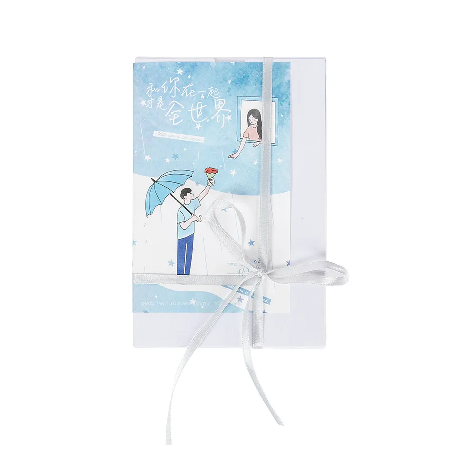 30 Sheets/Set Novelty With You Is The World Postcard Greeting Card Message Card Birthday Gift Card