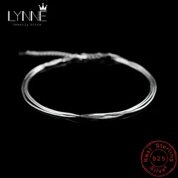 Hot Sale Sexy Beach Multilayer Snake Bones Anklets Foot Chain 925 Sterling Silver Foot Anklet Bracelet For Fashion Women Jewelry