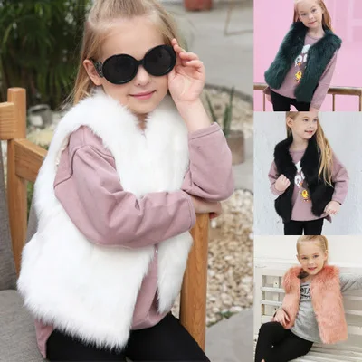 Top brand Shipping Fashion Free Faux Fur Vest MT0904  high quality