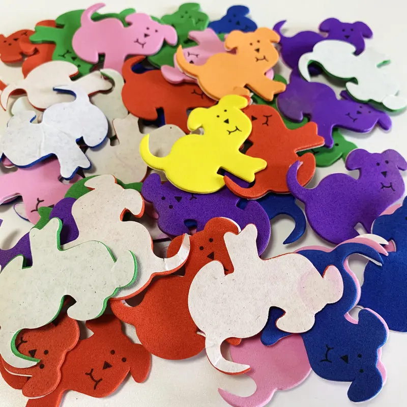 1bag/LOT.Mix Dog foam stickers,Kids DIY toy.Scrapbooking kit.Early learning educational toys kindergarten crafts.Activity items.