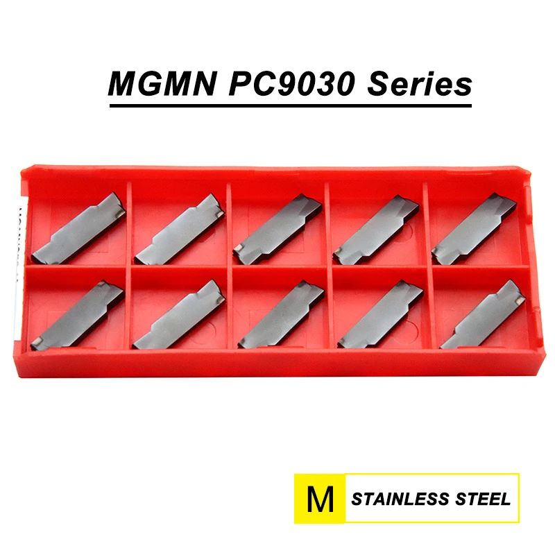 Insert MGMN150 MGMN200 MGMN250 MGMN 300 4mm 5mm PC9030 Carbide Inserts Machining Stainless Steel Grooving Turning Cutting Tool