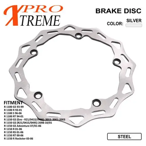 Motorcycles Rear Brake Disc Wavy Rotor For BMW R 1100 GS R1100GS 1993-1999 R 1100 S RT GS RS RT R1100 R1150 Rockster Adventure