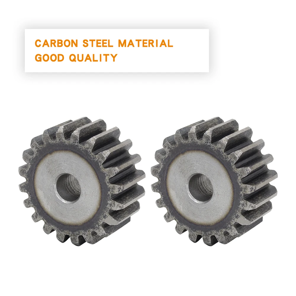 Flat Gear 2M-21/22/23/24/25/26/27/28/29/30T SC45# Carbon Steel  Cylindrical Gear  Height 20 mm High Frequency Quenching Teeth