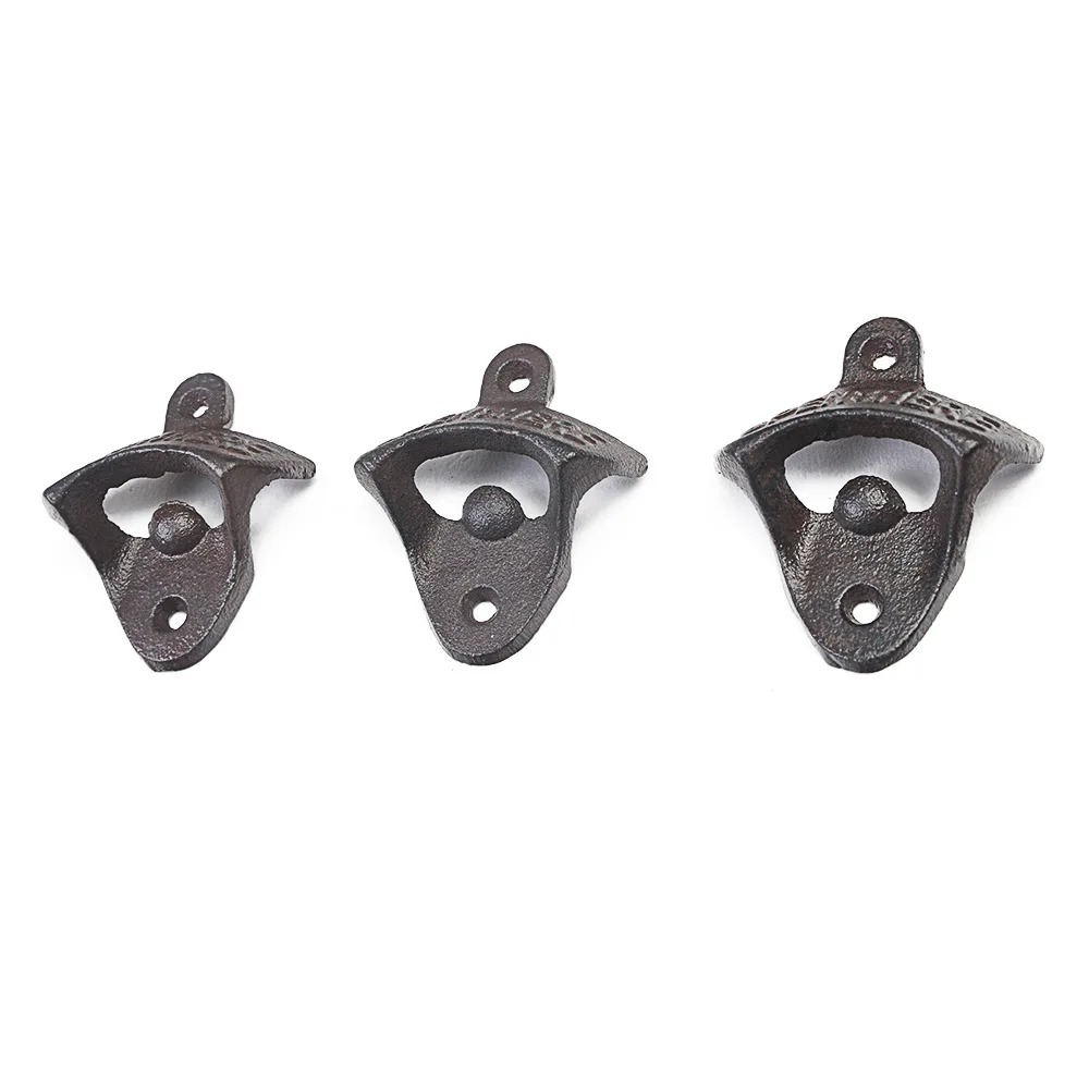 Dobeli Vintage Cast Iron Retro Wall-mounted Beer bottle Opener Soda  Wall hanging Opener Bar Drinking kitchen tool