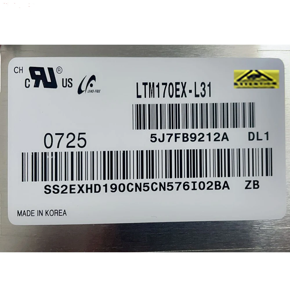 Imagem -03 - Original 17.0 Polegadas 1280x1024 30 Pinos Lvds 72 Ntsc 300 cd M60 60hz Relação de Contraste 1000:1 Tela Lcd Led Ltm170ex L31 Ltm170ex-l31