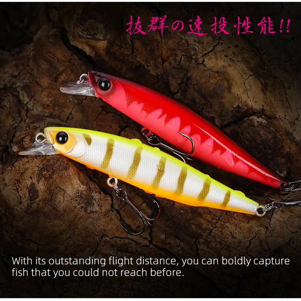TSURINOYA 88SP Suspending Minnow Angelköder 88mm 10,3g DW76 Lange Casting Künstliche Harte Köder Hecht Bass Big Trout Jerkbait – Detail 7