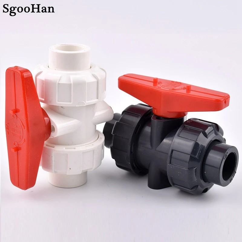 1PC 20~110mm PVC Union Globe Valve Garden Irrigation Aquarium Fish Tank Industrial Water Treatment Pipe Connector Fittings