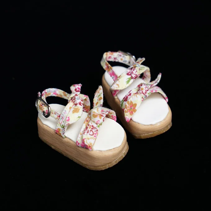 

1/4 1/3 scale BJD SD doll bow-knot sandals shoes for MSD SD13 girl doll accessories . not include doll and other C0631