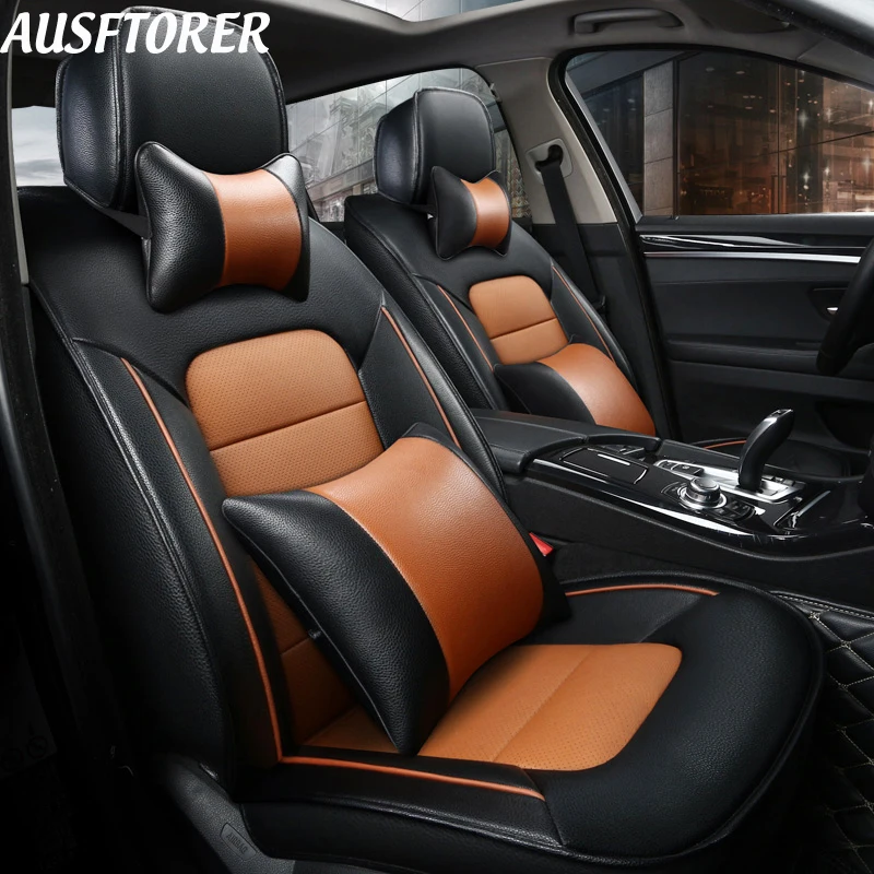 Custom Fit Cowhide & PVC Leather Seat Covers for Volvo C70 2008 Automobiles Seat Covers Auto Accessories Support Car Upholstery