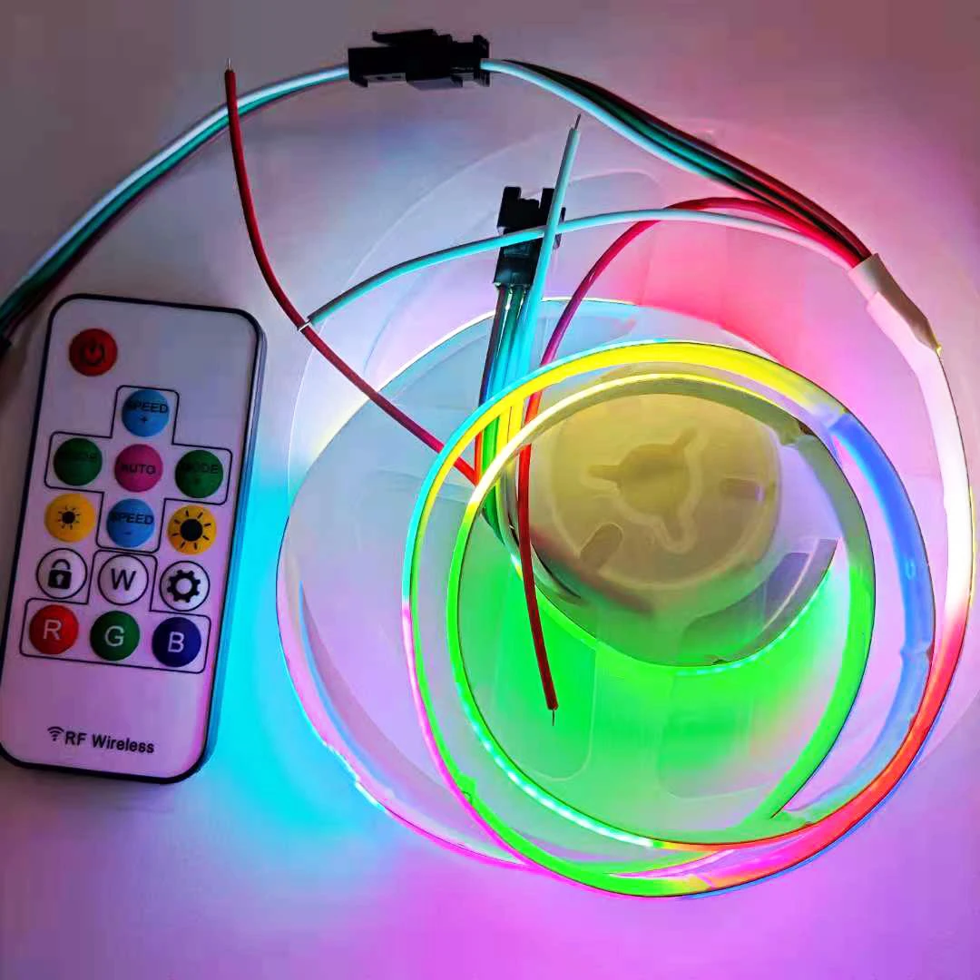 14key USB port Smart Flexible COB RGB Dream Color Magic Digital 5V Addressable LED Strip High Density 332leds/m WS2812B Strip