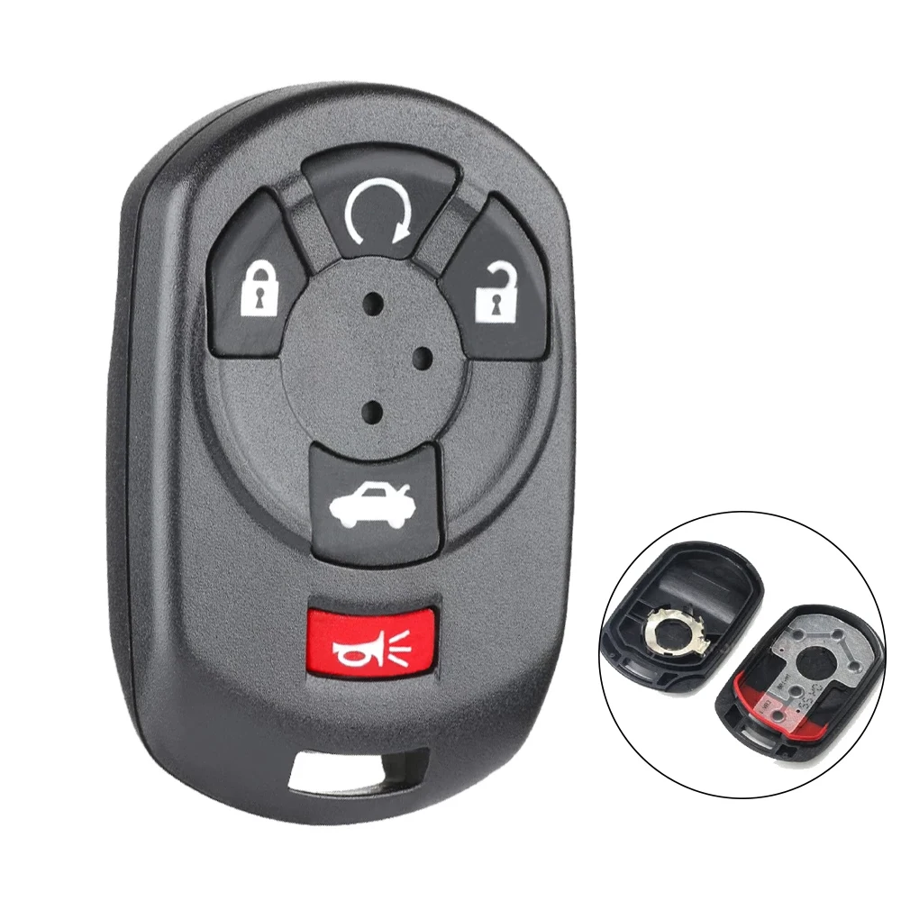 

Keyecu for Cadillac STS 2005 2006 2007 M3N65981403 Keyless Entry Smart Remote Key Shell Case Cover 5 Buttons