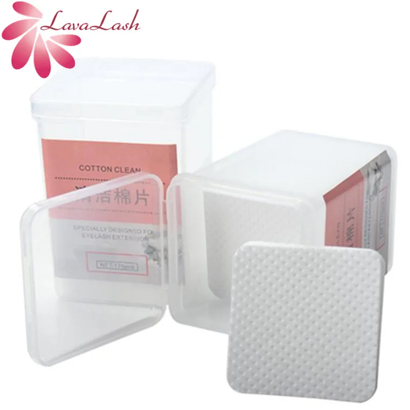 

5 boxes Eyelash Extension Glue Remover Wipes Pads Lint-Free Paper Cotton Lashes Grafting Eyelash Glue Cleaning Wipes Makeup Tool