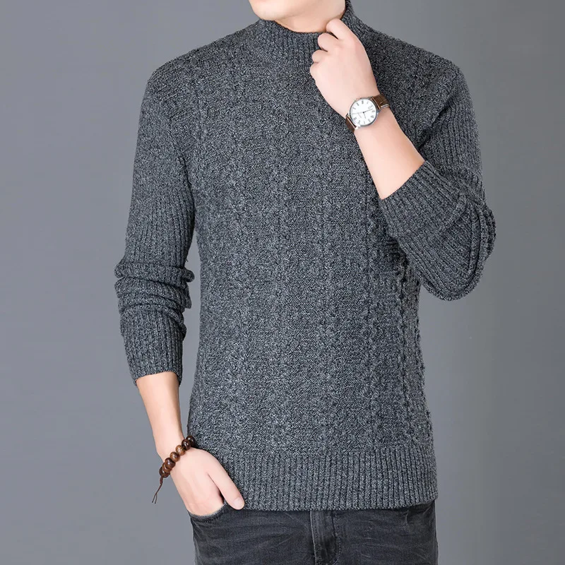 

Men Sweaters Pullover Fashion Winter Autumn Homme Slim Keep Warm Smart Casual Male Sweaters Bottoming shirt V-Neck