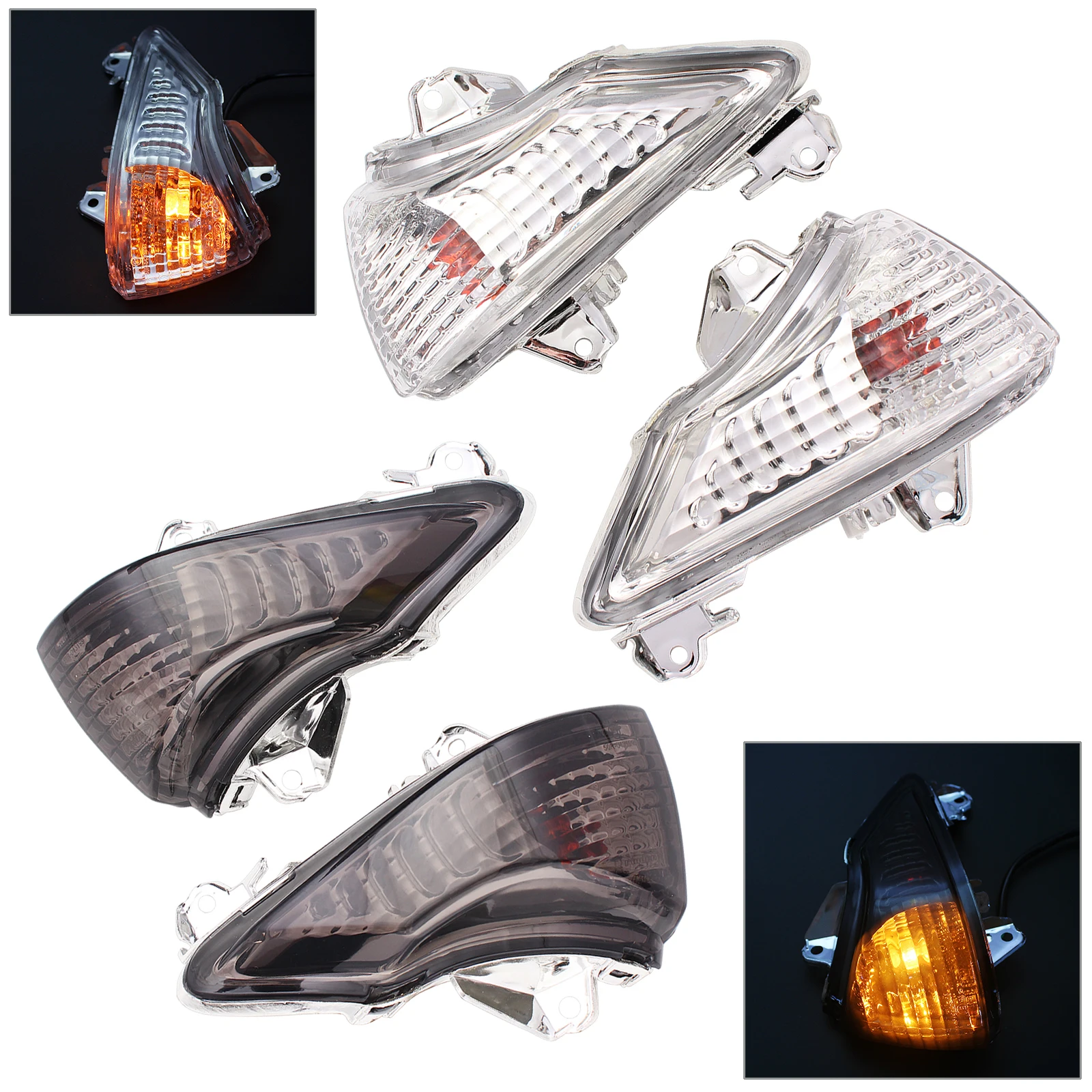 Turn Signal Front Indicator For Kawasaki EX650 Ninja 650R ER650C ER-6n European 2009 2010 2011 Motorcycle Light Accessories