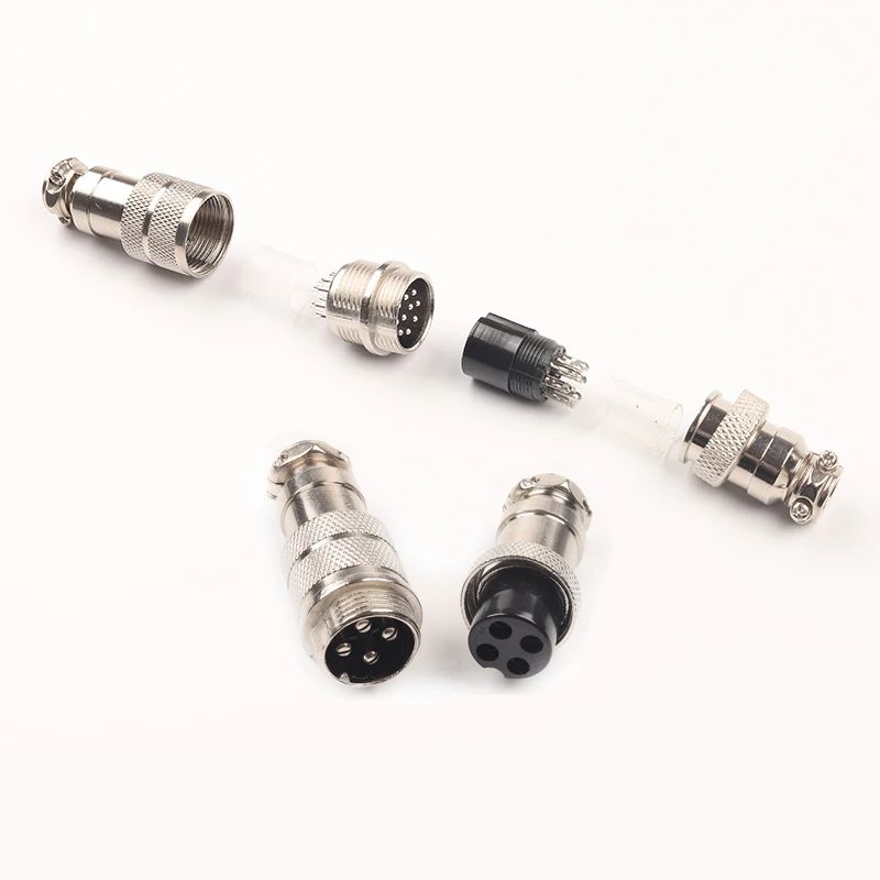 1 set GX16 butt Wire connector 2/3/4/5/6/7/8/9/10 Pin Male & Female 16mm Aviation Socket Plug Wire Panel Docking Connectors