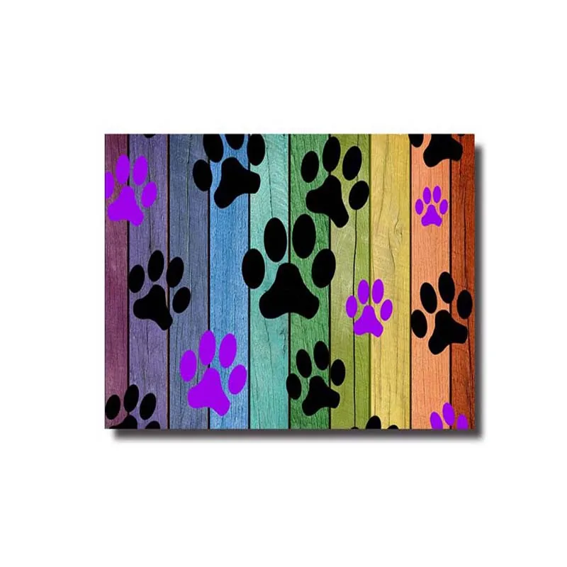 

Colorful Puppy Paws Decorative Doormats Non-Skid Slip Rubber Entrance Mats Rugs Indoor/Outdoor/Front Door/Bathroom/Kitchen/Bedr