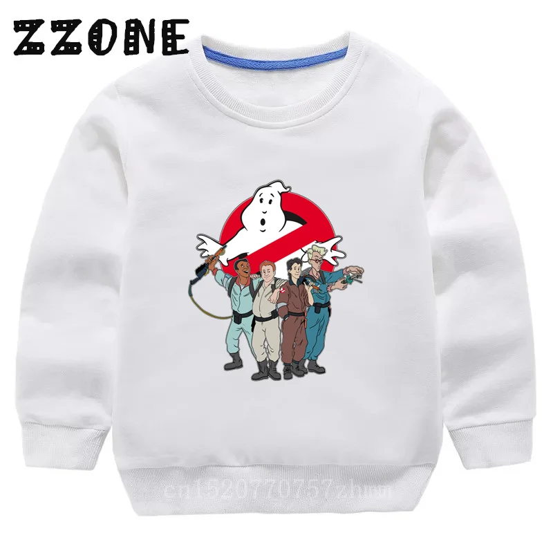 Children's Hoodies Kids Old School Ghostbuster Cartoon Funny Sweatshirts Baby Pullover Tops Girls Boys Autumn Clothes,KYT5224