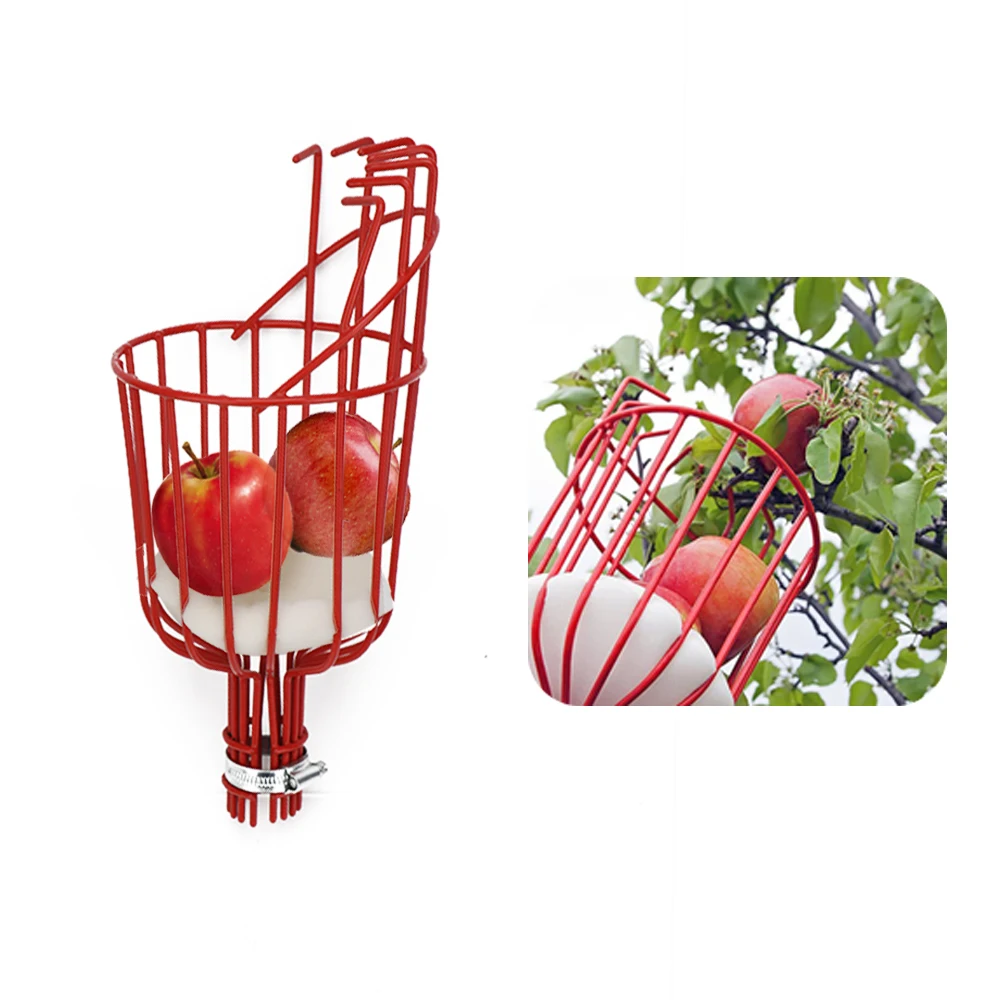 Deep Basket Garden Picking Device Fruit Picker Head Garden Tool Portable Fruits Catcher for Picking Apple Peach Citrus Pear