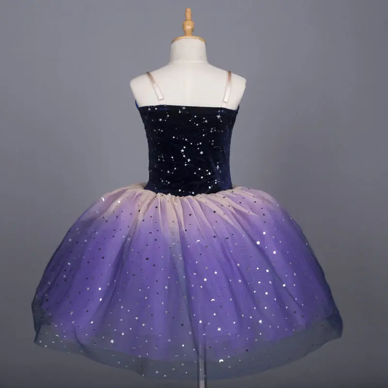 Ruoru Blingbing สีแดงสีสาวชุดเด็กเครื่องแต่งกายบัลเล่ต์ชุดกระโปรง Tutu สายรัดปรับ Ballerina ชุด Leotard