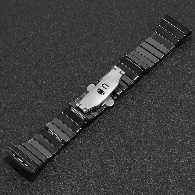 Ceramic Strap Substitute Rado Sintra Series Black Concave Interface Bracelet Male\'s Watch Accessories 17 26 29mm