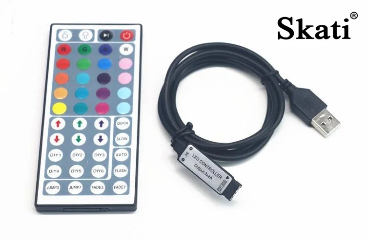 Supplon LED Strip light RGB controller DC 5V USB 24 key 44 key remote control lights receiver Remote for RGB SMD 3528 5050