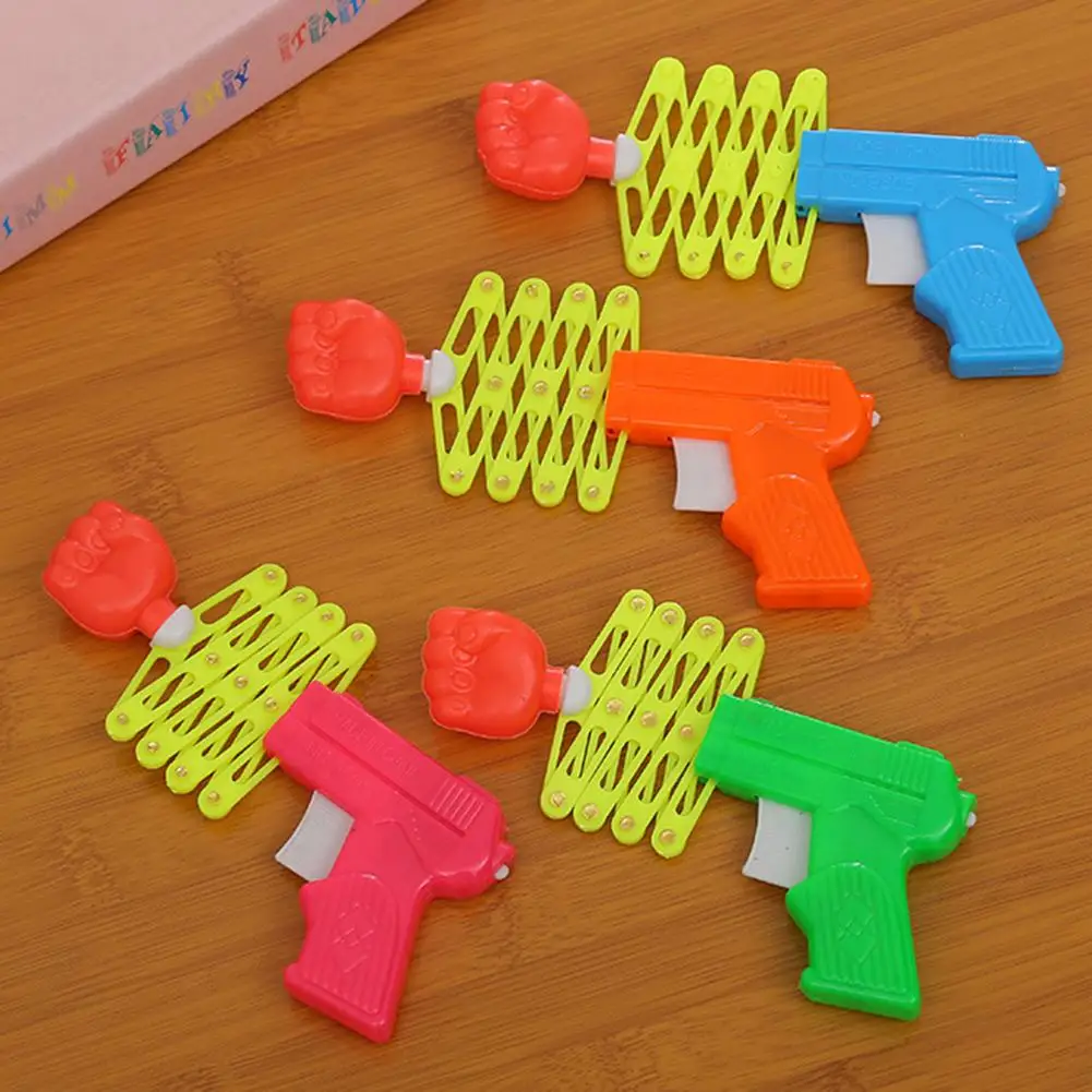 Retractable Fist Shooters Trick Toy Gun Funny Kids plastic Party Festival Gift Classic Elastic Telescopic Fist Toys For Children