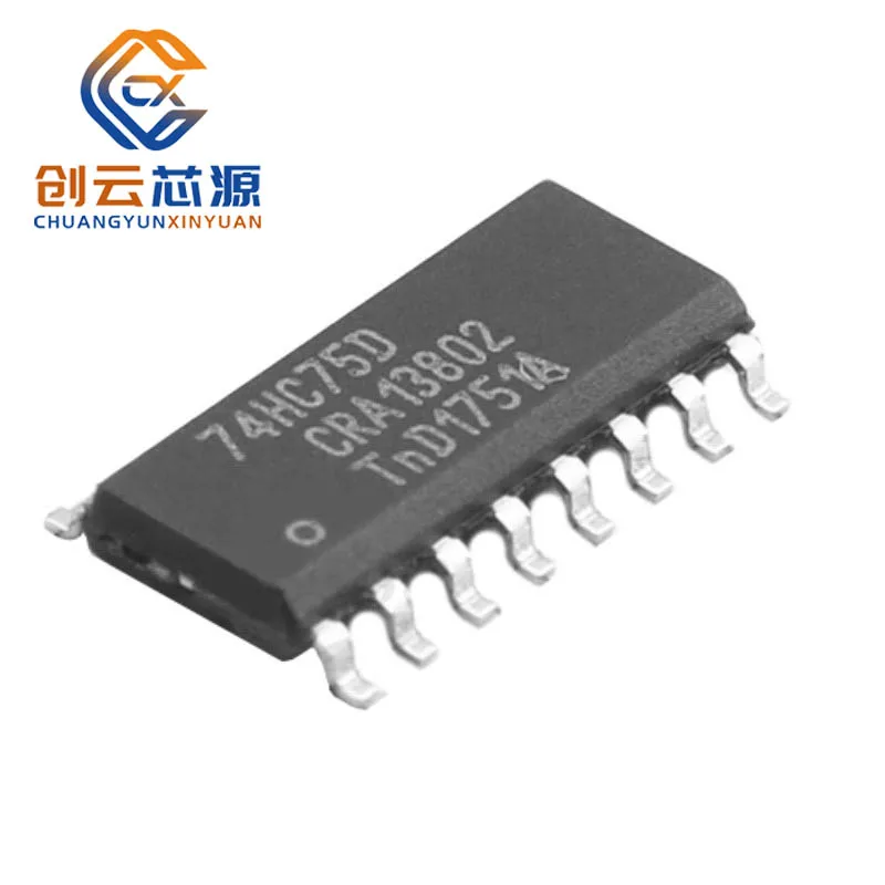 10Pcs New Original 74HC75D SO-16 74HC 74HC75 Arduino Nano Logic Circuit Integrated Circuits