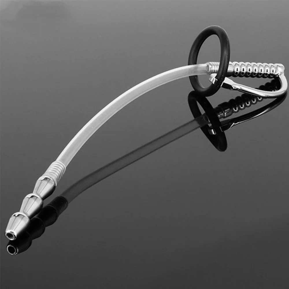 Male Stainless Steel Urethral Plug Penis Catheter Stretching Dilator Plug 9Inch