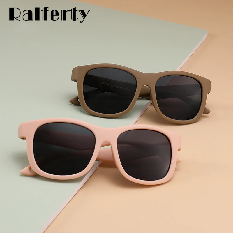 Ralferty Flexible Newborn Children's Glasses Sunglasses Girl Boy Polarized UV400 Protection 0-2 Years Baby Infant Shades Oculos