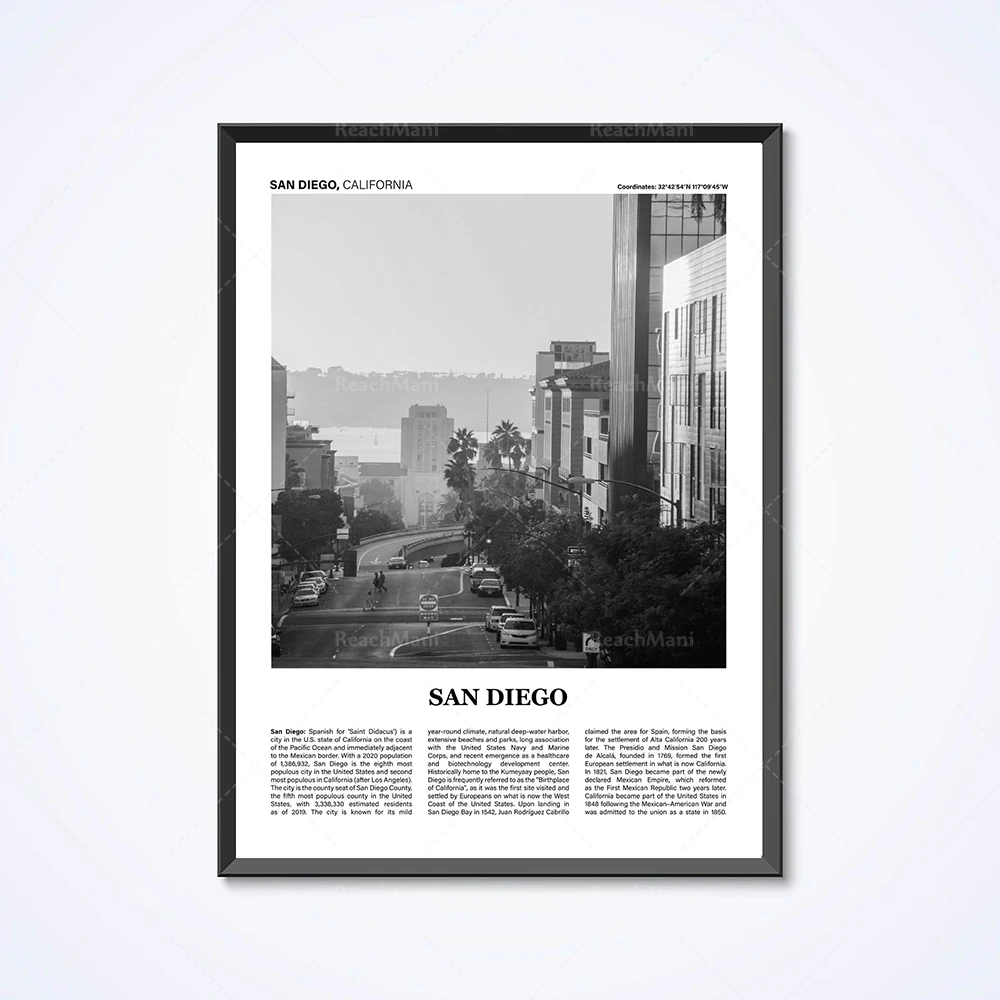 Montgomery Alabama, Alcatraz, California, New York City, Minneapolis, Monterey, Oceanside, Santa Monica travel poster