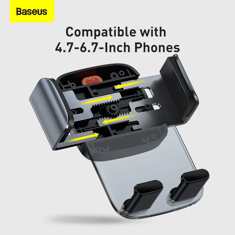 Baseus Gravity Car Phone Holder Suction Cup Phone Stand Support For iPhone 12 Xiaomi Samsung Huawei Car Cellphone Holder Mount