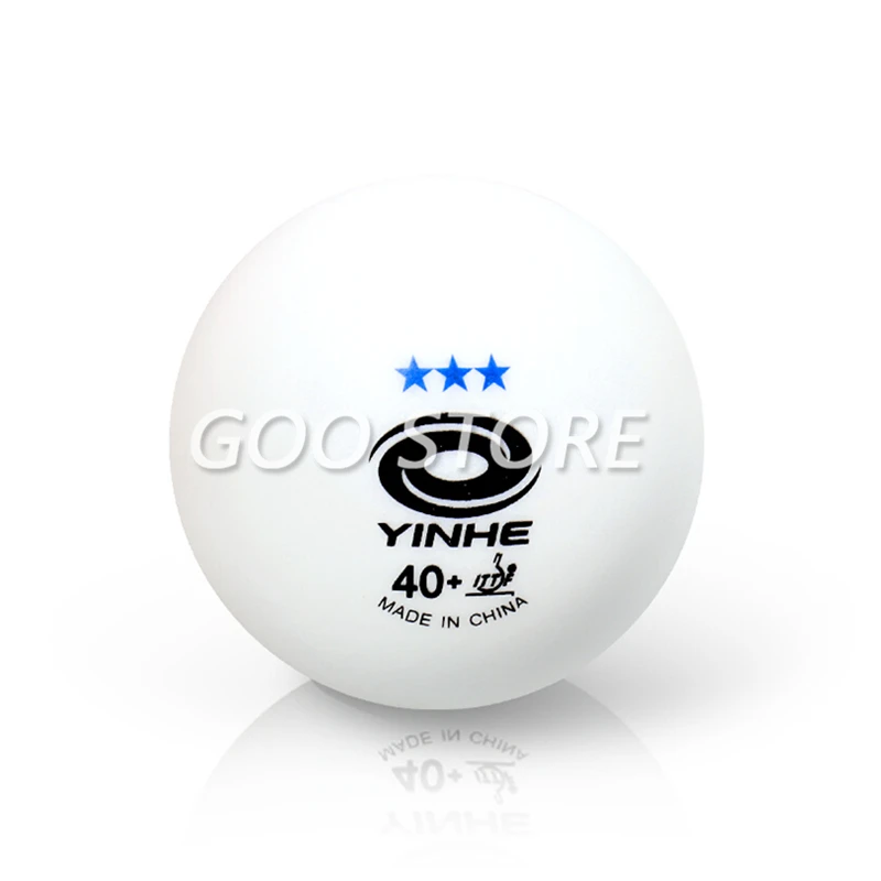 YINHE Galaxy 3-Star Seamless Table Tennis Balls Plastic 40+ ITTF Approved White Poly Ping Pong Balls