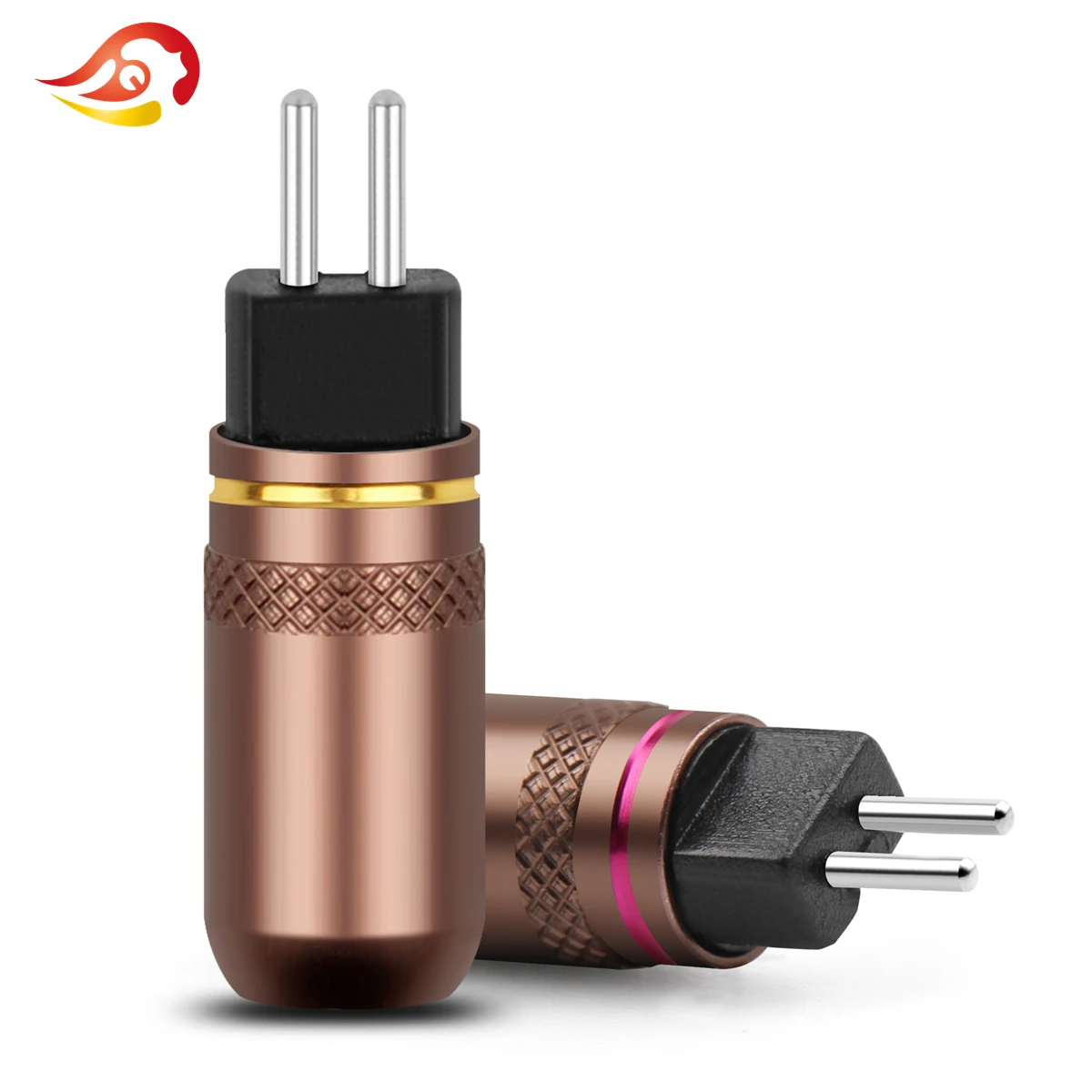 QYFANG Earphone 0.78mm Pin Rhodium Plated Copper Audio Plug Wire Connector Metal Adapter For UM3X W4R UE18 Series HiFi Headphone