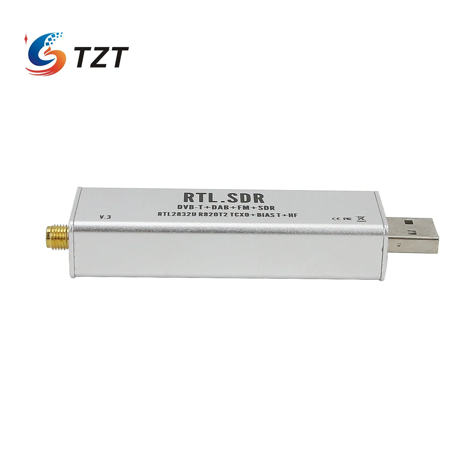 TZT 0,1 МГц-1,7 ГГц TCXO стабильный полный диапазон для RTL SDR приемника Полный комплект с антенной авиационный диапазон ADSB