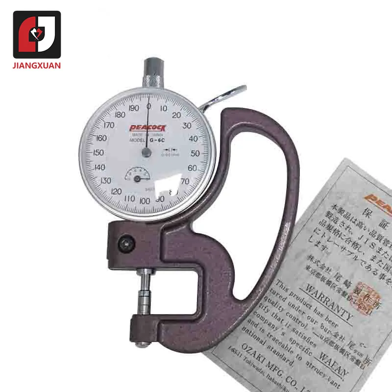 

JAPAN PEACOCK DIAL thickness gauge 0.001mm Dial Thickness Tester G-6C PEACOCK Thickness Table