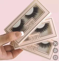 500pcs customize paper eyelashes box with logo wholesale mink lashes box square box with free fast shipping