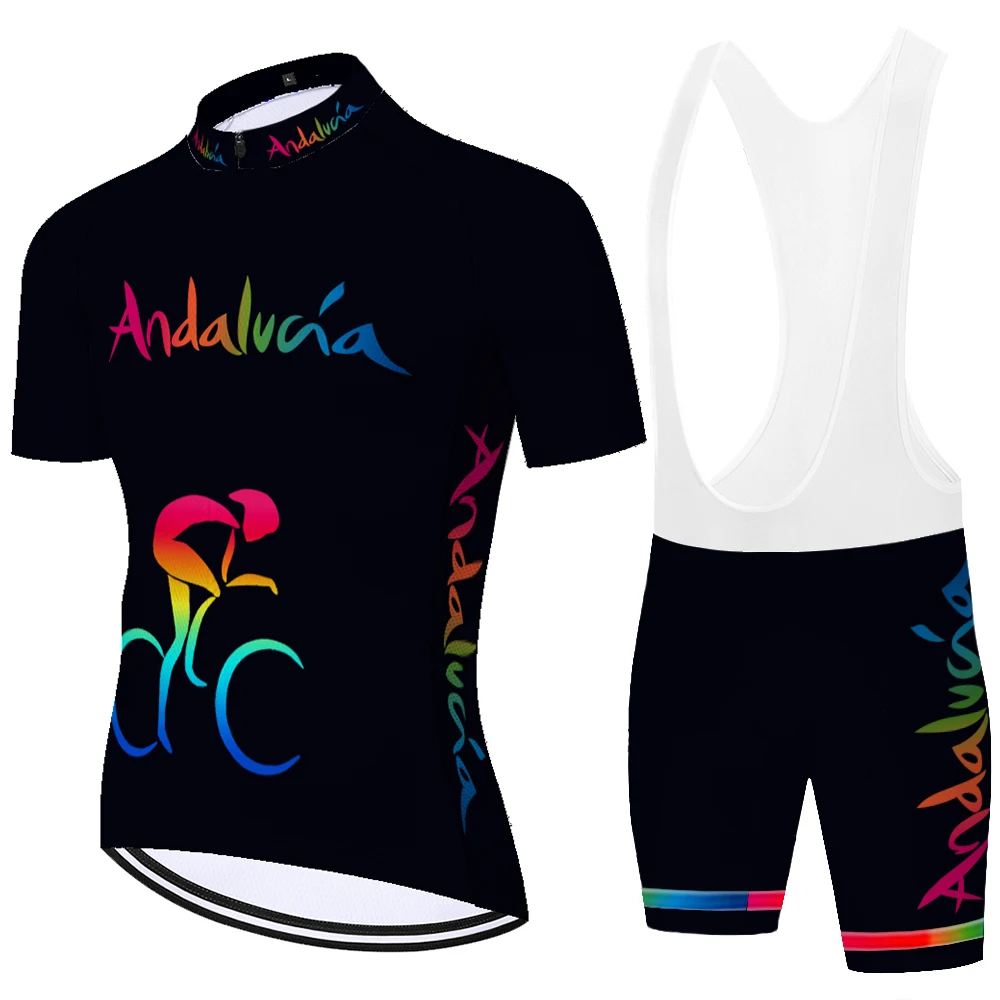 2023 new ANDALUCIA cycling jersey spain equipacion ciclismo hombre 20D gel summer quick dry completi ciclismo estivo uomo