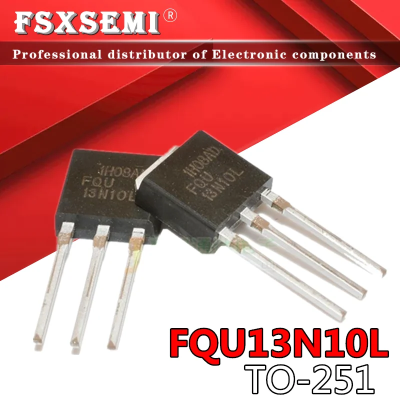 10pcs FQU13N10L TO251 13N10L TO-251 N-Channel MOSFET