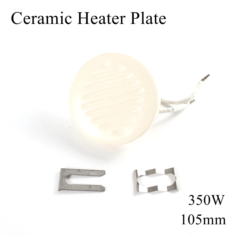 Round 105mm 220V 350W IR Infrared Top Industrial Ceramic Heating Plate Upper Air Heater Board BGA Rework Station Pet Lamp 105mm