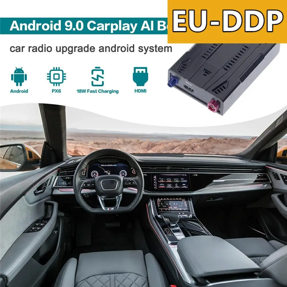 128GB Carplay Ai Box Car Radio Upgrade Android Auto For Audi Q8 2018 2019 2020 Stereo Smart Multimedia Player WIfi